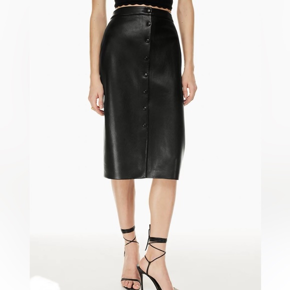 Aritzia Wilfred Manor Vegan Leather Skirt - Picture 2 of 16